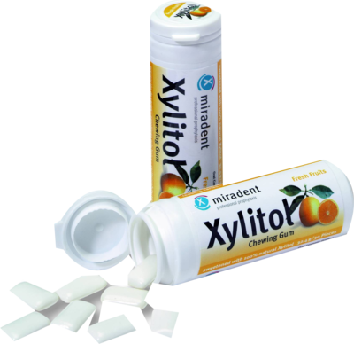 MIRADENT-Xylitol-Chewing-Gum-Frucht